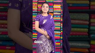 Munga Silk PeacockButta Purple Saree rkcollectionsarees [upl. by Aicnarf]