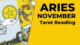 Aries A Magical Partnership Brings A LongDesired Dream Into Being 💛 November 2024 Monthly Tarot [upl. by Ralip]