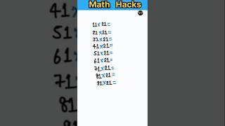 Math Hacks  Math Trick  Multiplication Hacks shorts multiplication nityamstudycentre [upl. by Ahtnicaj]