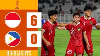 U19 Indonesia vs U19 Philippines Highlights  U19 Asean championship 2024 [upl. by Anilave]