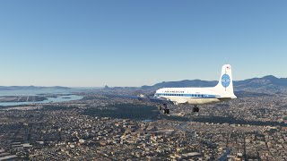 Caracas Venezuela to Rio De Janeiro  PMDG DC6 Long Haul  Microsoft Flight Simulator Quiet Cruise [upl. by Llerehs444]