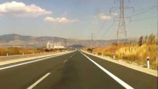 Greece A2Egnatia Odos Ioannina  Thessaloniki  PART 2Kozani  Thessaloniki [upl. by Jeralee]