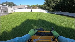 Lawn Care  Realtime Double Mowing HUGE BiWeekly Lawn [upl. by Nivek583]