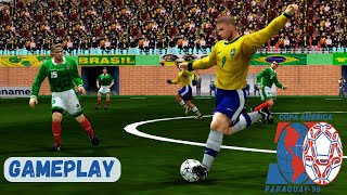 ⚽️COPA AMÉRICA 1999 DELUXE GAMEPLAY COMPLETA DA SEMIFINAL BRASIL vs MEXICO 🎮 BZERO [upl. by Adriena]