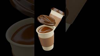 3D modeling paper coffee cup ☕️ what should i model next 3dmodeling 3d blender3d coffecup [upl. by Carolin]