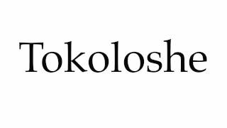 How to Pronounce Tokoloshe [upl. by Atirec]