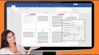 How to Insert Page Number from Particular PageSection in MS Word Easy [upl. by Der]