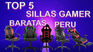 TOP 5 SILLAS GAMER BARATAS EN PERU [upl. by Jedidiah]