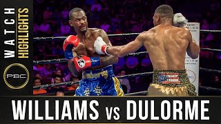 Williams vs Dulorme HIGHLIGHTS September 21 2019 — PBC on FS1 [upl. by Burgener]