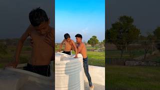 in the water tank 😱😁😂 shortvideo funnyvideo [upl. by Akiehsat328]