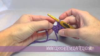 Single Crochet Tutorial 4 Single Crochet Into Last Stitch Of Row [upl. by Aseyt]