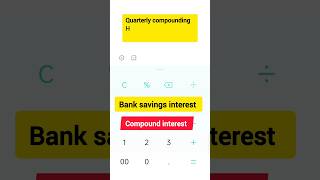 Compound interest in Tamil  bank fd savings loan bank bankexam [upl. by Elleryt]