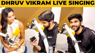 Dhruv Vikram and Priya Anand singing Nee Korinaal Song  Adithya Varma Promotions  Banita Sandhu [upl. by Sirovart263]