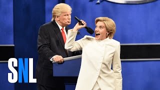 Donald Trump vs Hillary Clinton Third Debate Cold Open  SNL [upl. by Acillegna]