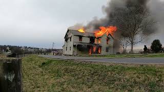 Lower Swatara Township Fire Department Acquired Structure Burn  GoPro Camera [upl. by Jerman]