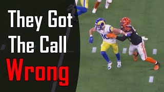 This was a BAD missed call at the end of Super Bowl 56 between the Los Angeles Rams Vs Bengals [upl. by Gault201]