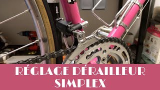 Comment régler un dérailleur avant Simplex [upl. by Drofniw]