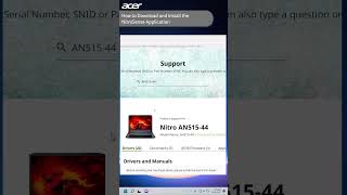 How to Download and Install NitroSense AcerSupport [upl. by Nospmoht135]