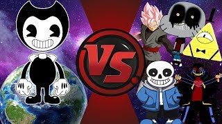 Bendy and The Ink Machine VS The World Bendy vs Bill Cipher Sans GumballEXE amp More [upl. by Aicelet]