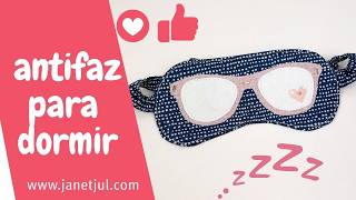 Cose un Antifaz para dormir tutorial DIY fácil y divertido [upl. by Yddet]