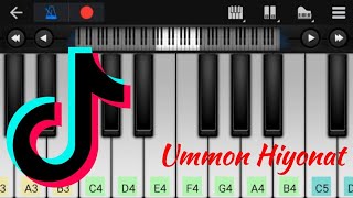 Ummon Hiyonat BGM  Famous Tik Tok Song  Easy Piano Tutorial  Xiyonat Piano [upl. by Kareem]