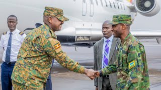 Gen Muhoozi arrives in Kigali ahead of President Kagame inauguration [upl. by Einnoc]