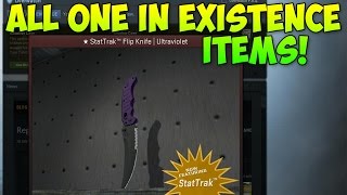 All Current OneInTheWorld Items Rarest CSGO Skins [upl. by Chuu]