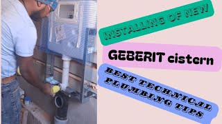 How to install Geberit Wall Hung Toilet  install Geberit cistern [upl. by Siobhan]