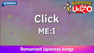 Click – MEI 미아이 Romaji Karaoke with guide [upl. by Atworth]