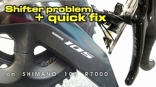 Shimano 105 R7000  shifter problem and quick fix [upl. by Oiliduab]