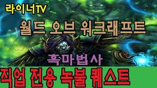 라이너TV 와우WOW 흑마법사 녹불 퀘스트 풀공략 스토리 정리까지 2화 [upl. by Heyward]