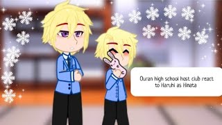 Ouran high school host club react to haruhi as Hinata [upl. by Chancelor]