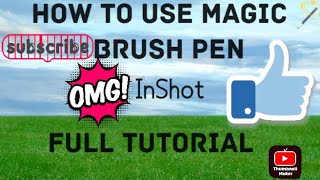 How to use magic brush penINSHOT app full tutorial art calligraphysatisfying viral magic [upl. by Acisey347]