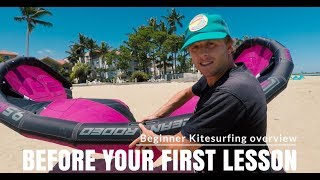 Video to watch before your first kitesurfing lesson Basic kitesurfing overview [upl. by Relluf]