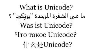 The Unicode Consortium Overview [upl. by Purpura]