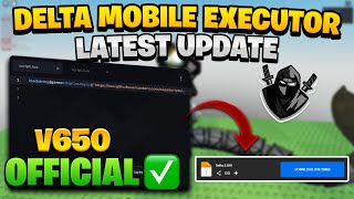 Delta Mobile Executor Latest Version Released  New Update V650  Official Delta Executor [upl. by Kally]