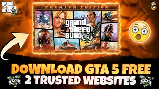 HOW TO DOWNLOAD GTA 5 FREE ON PC  MY FAVOURITE WEBSITES  GTA 5 FOR FREE  GTA 5 2022 [upl. by Idnarb]