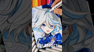 Drawing Furina💙 Genshin Impact drawinganime shorts furina genshinimpact [upl. by Yren]