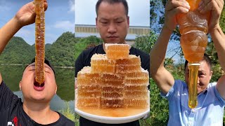 ASMR Eating Best Asmr Honeycomb [upl. by Katzen576]