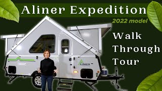 Aliner Expedition  2022 model  Walk Through Tour [upl. by Haleeuqa]