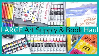 LARGE Art Supply amp Book Haul [upl. by Atsyrk82]