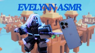 PRO Evelynn Gameplay ASMR Roblox bedwars [upl. by Budworth525]