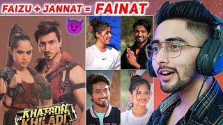 Fainat KKK12 Moments Reaction  mr faisu and jannat zubair [upl. by Tnemelc51]