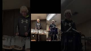 Knuckles drumline cadence marchingsnare marchingband snaredrum band drumline drum drums [upl. by Schilt]