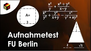 Mathe Aufnahmetest Studienkolleg FU Berlin [upl. by Llenrub]