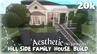 20K BLOXBURG AESTHETIC HILLSIDE FAMILY HOUSEBUILD 2STORY NO GAMEPASS [upl. by Iphigenia600]