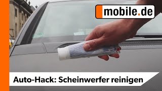 DIY Scheinwerfer polieren mit Zahnpasta  mobilede [upl. by Anitsirt]