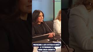 PREVENZIONE E LISTE DATTESA IN SANITA  La testimonianza di MARIA GRAZIA CUCINOTTA [upl. by Artemed]