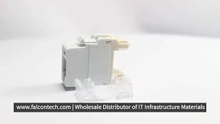 NK688MWH  Panduit Netkey  RJ45 CAT6 Modular Jack [upl. by Tonjes405]