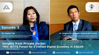 AIPACAST Episode 5  Insights on the Tripartite Forum from Mr Pengiran Aki amp Ms Haslina Taib [upl. by Ilahsiav598]